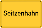 Place name sign Seitzenhahn
