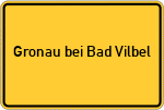 Place name sign Gronau bei Bad Vilbel