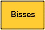 Place name sign Bisses