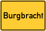 Place name sign Burgbracht