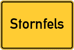 Place name sign Stornfels