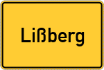 Place name sign Lißberg, Hessen