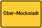 Place name sign Ober-Mockstadt