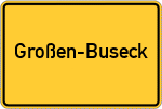 Place name sign Großen-Buseck