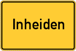 Place name sign Inheiden