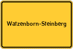 Place name sign Watzenborn-Steinberg