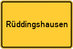 Place name sign Rüddingshausen