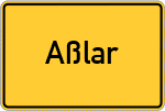 Place name sign Aßlar