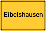 Place name sign Eibelshausen