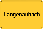 Place name sign Langenaubach