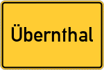 Place name sign Übernthal