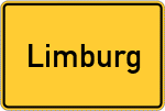 Place name sign Limburg