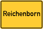 Place name sign Reichenborn