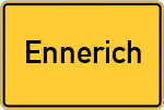 Place name sign Ennerich