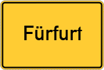 Place name sign Fürfurt