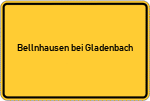 Place name sign Bellnhausen bei Gladenbach