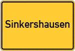 Place name sign Sinkershausen