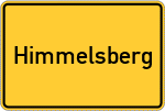 Place name sign Himmelsberg, Hessen
