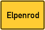 Place name sign Elpenrod
