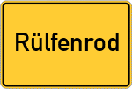 Place name sign Rülfenrod
