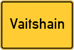 Place name sign Vaitshain