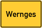 Place name sign Wernges