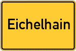 Place name sign Eichelhain