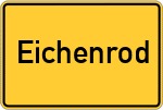Place name sign Eichenrod