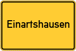 Place name sign Einartshausen