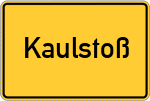 Place name sign Kaulstoß, Hessen