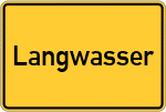 Place name sign Langwasser
