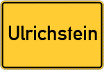 Place name sign Ulrichstein