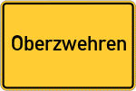 Place name sign Oberzwehren