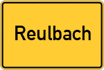 Place name sign Reulbach