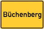 Place name sign Büchenberg