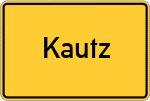 Place name sign Kautz