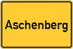 Place name sign Aschenberg