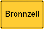 Place name sign Bronnzell