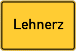 Place name sign Lehnerz