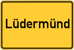 Place name sign Lüdermünd