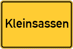 Place name sign Kleinsassen