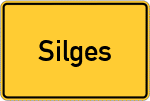 Place name sign Silges