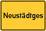 Place name sign Neustädtges