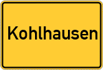 Place name sign Kohlhausen