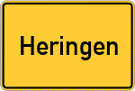 Place name sign Heringen