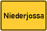 Place name sign Niederjossa
