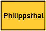 Place name sign Philippsthal