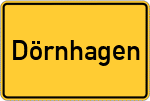 Place name sign Dörnhagen