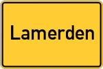 Place name sign Lamerden