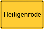 Place name sign Heiligenrode, Kreis Kassel